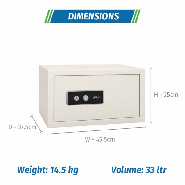 Godrej NX Pro Key Lock (33L) Ivory Home Locker - Image 4