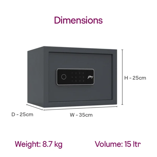 Godrej NX Pro Plus Digi+ Bio 15L Home Locker - Image 2