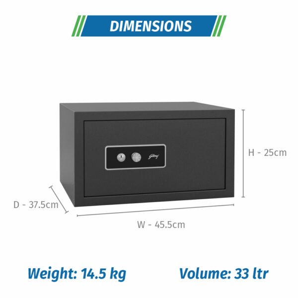 Godrej NX Pro Key Lock (33L) Ebony Home Locker - Image 2