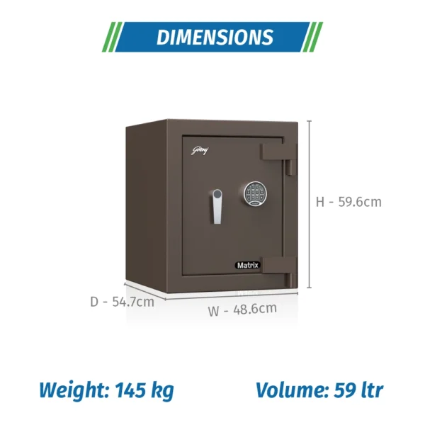 Godrej Matrix 1814 (50L) V6 EL Coffee Brown - Image 4
